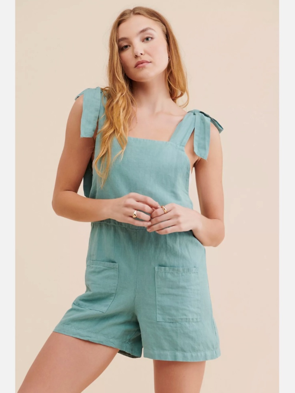 ANTHROPOLOGIE LACAUSA PATCH POCKET SHORTALLS